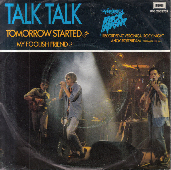 Talk Talk - Tomorrow Started (Live) (7", Single)