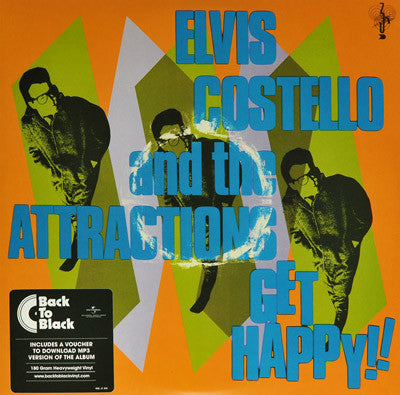 Elvis Costello And The Attractions* - Get Happy! (2xLP, Album, RE, 180)