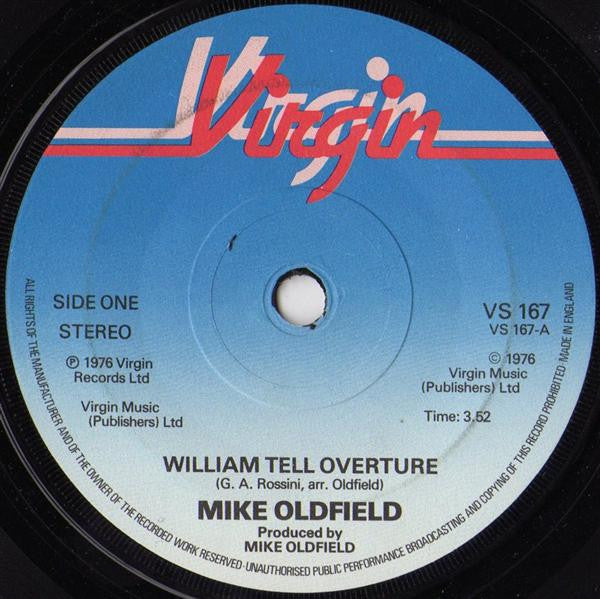 Mike Oldfield - William Tell Overture (7", Single, Sol)