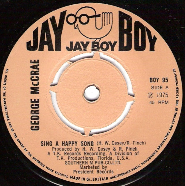 George McCrae - Sing A Happy Song (7", Single, 4-P)