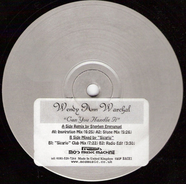 Wendy Ann Warchal - Can You Handle It (12", W/Lbl, Sti)