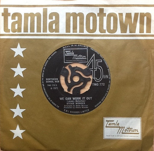 Stevie Wonder - We Can Work It Out (7", Single, Pus)