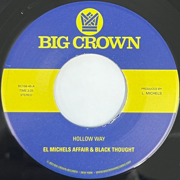 El Michels Affair & Black Thought - Hollow Way (7", Single)