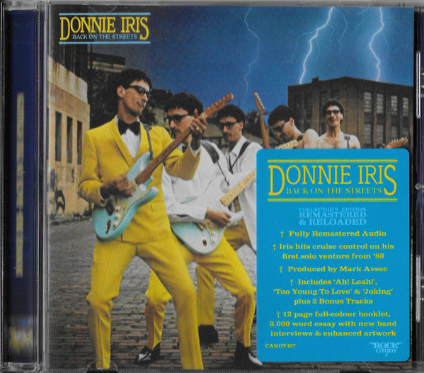 Donnie Iris - Back On The Streets (CD, Album, RE, RM)