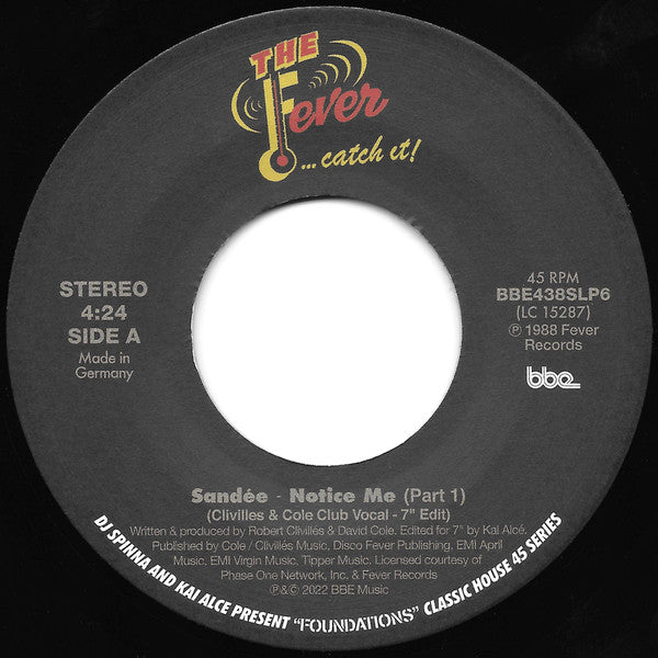 Sandée* - Notice Me (7")