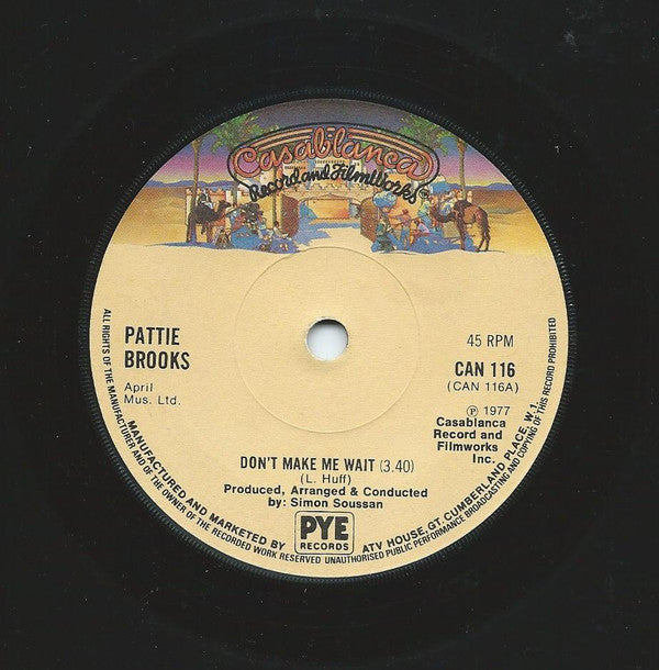 Pattie Brooks - Don't Make Me Wait (7", Single)