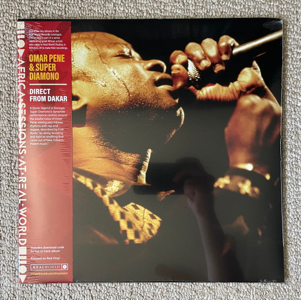 Omar Pène & Super Diamono* - Direct From Dakar (LP, Album, RE, Red)