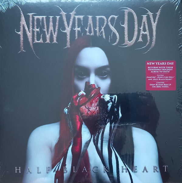 New Years Day - Half Black Heart (LP, Album, Ltd, Red)