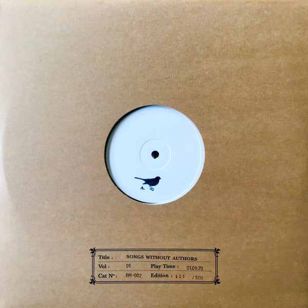 Various - Songs Without Authors Vol 01 (2xLP, Comp, Ltd, Num)