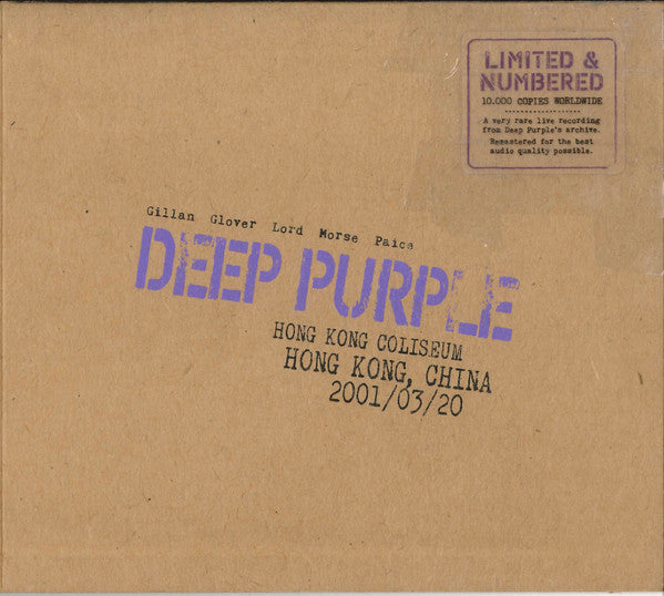 Deep Purple - Live In Hong Kong 2001 (2xCD, Album, Ltd, Num, RE, RM, Dig)