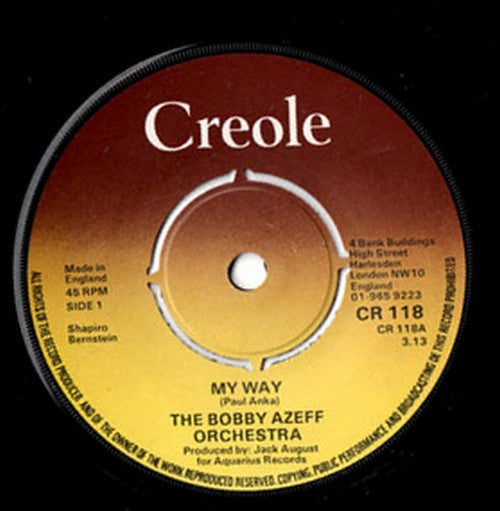 Bobby Azeff Orchestra - My Way (7")