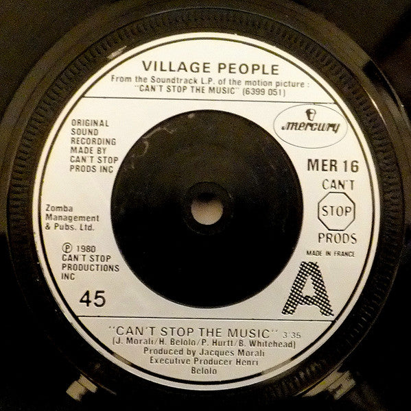 Village People - Can't Stop The Music (7", Single, Fre)
