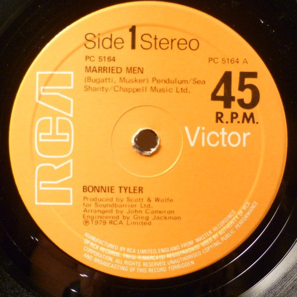Bonnie Tyler - Married Men (12")