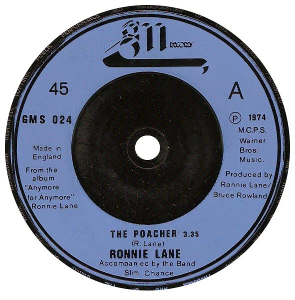 Ronnie Lane - The Poacher (7", Single)