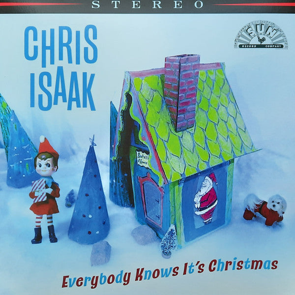Chris Isaak - Everybody Knows It's Christmas (LP, Album, Red)