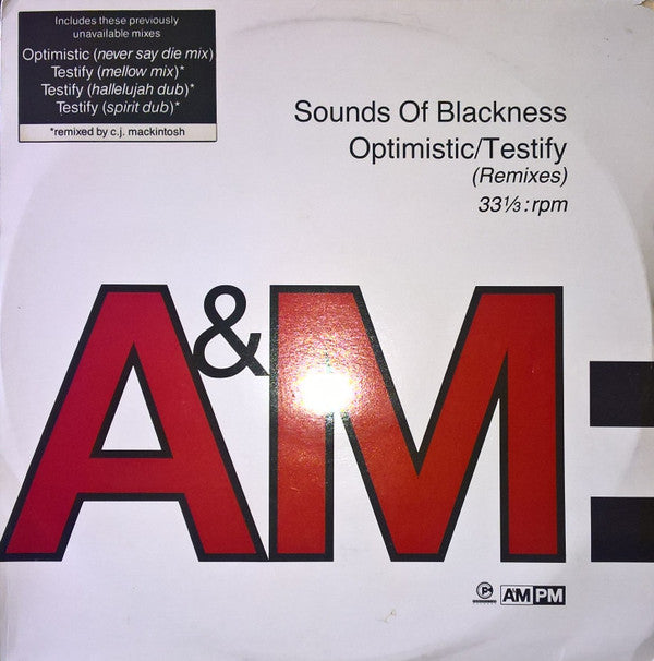 The Sounds Of Blackness* - Optimistic / Testify (Remixes) (12")