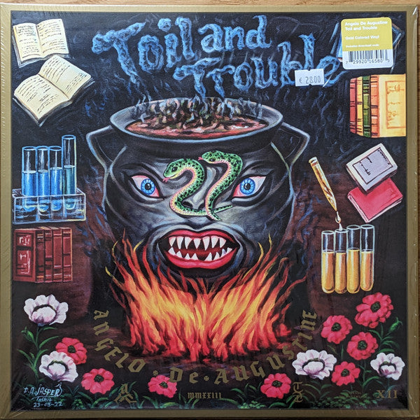 Angelo De Augustine - Toil And Trouble (LP, Album, Gol)