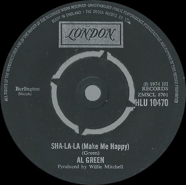 Al Green - Sha-la-la (Make Me Happy) (7", Single, Dou)