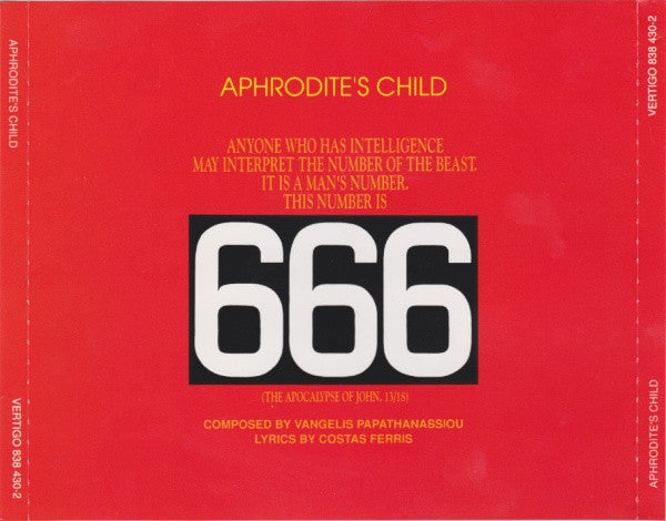 Aphrodite's Child - 666 (2xCD, Album, RE)