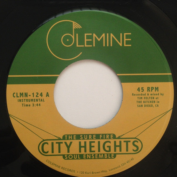 The Sure Fire Soul Ensemble - City Heights (7", Single, RP)