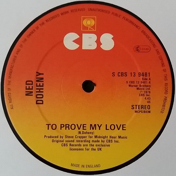 Ned Doheny - To Prove My Love (12")