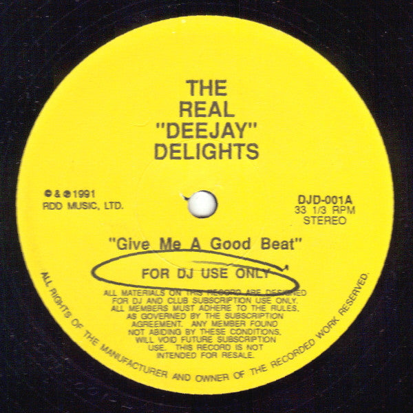 Unknown Artist - The Real "DeeJay" Delights (12", Unofficial)
