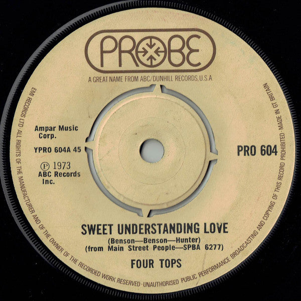 Four Tops - Sweet Understanding Love (7", Single)