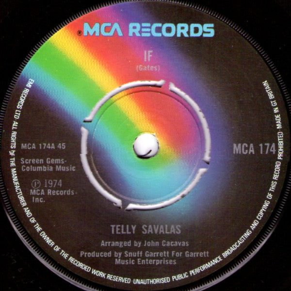 Telly Savalas - If (7", Single)