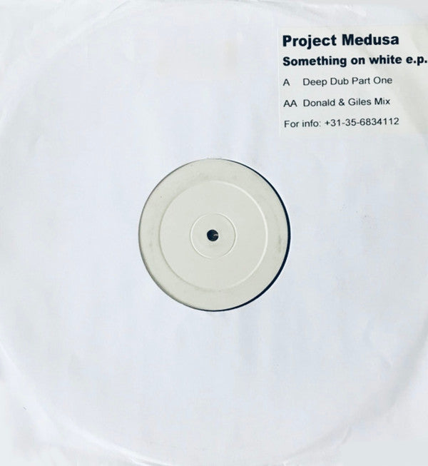 Project Medusa - Something On White E.P. (12", EP, W/Lbl)