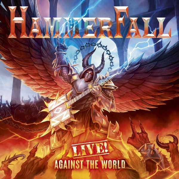 HammerFall - Live! Against The World (3xLP, Album, Ltd, Ora)