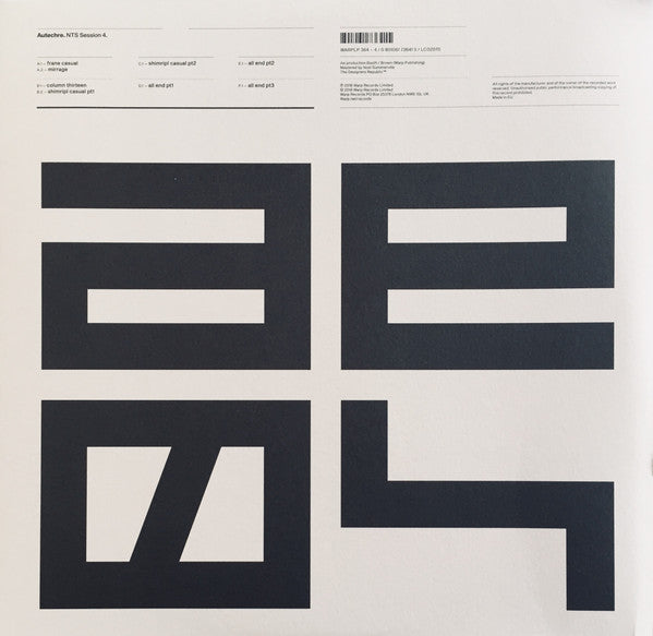 Autechre - NTS Session 4 (3xLP)