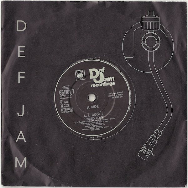 L.L. Cool J* - I Need Love (7", Single, Com)