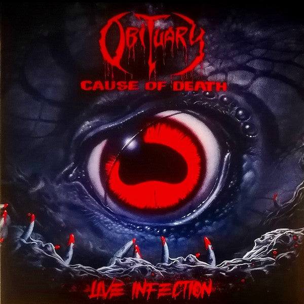 Obituary - Cause Of Death - Live Infection (LP, Album, Red)