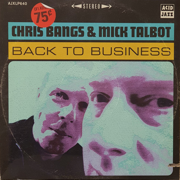 Chris Bangs & Mick Talbot - Back To Business (LP, Album)