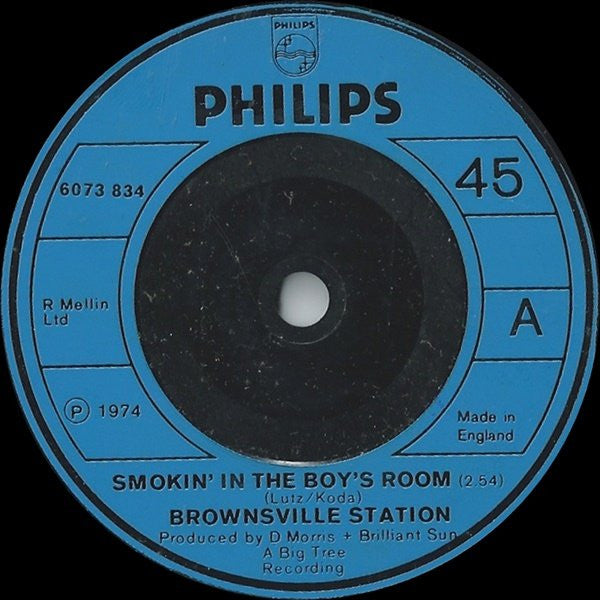 Brownsville Station - Smokin' In The Boy's Room (7", Single)