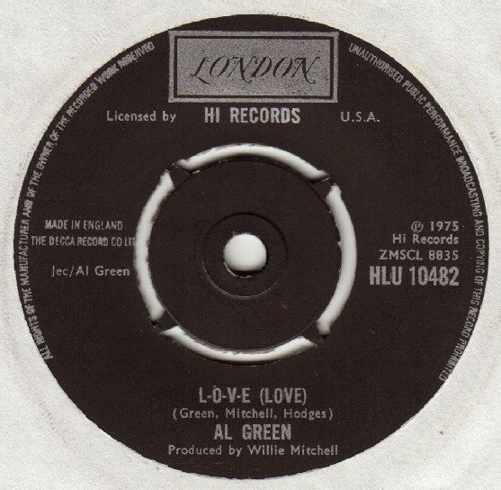 Al Green - L-O-V-E (Love) (7", Single)
