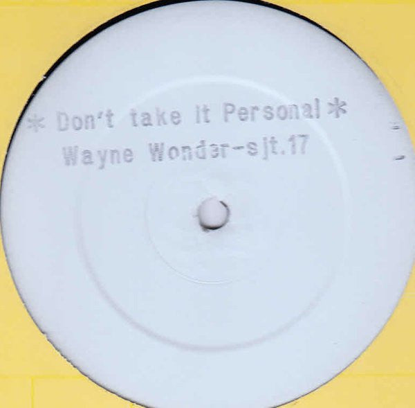 Wayne Wonder - Don't Take It Personal (12", W/Lbl)