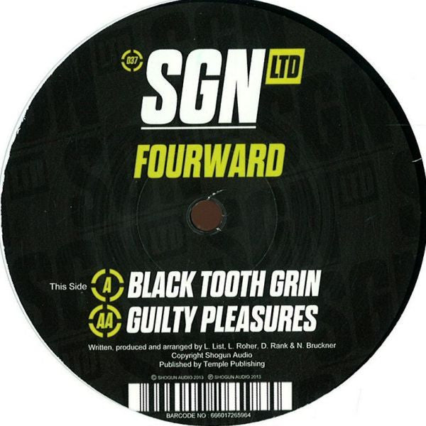 Fourward - Black Tooth Grin / Guilty Pleasures (12")
