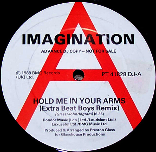 Imagination - Hold Me In Your Arms (12", Promo)
