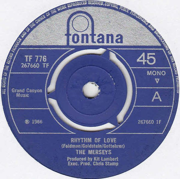 The Merseys - Rhythm Of Love (7", Single, Mono)