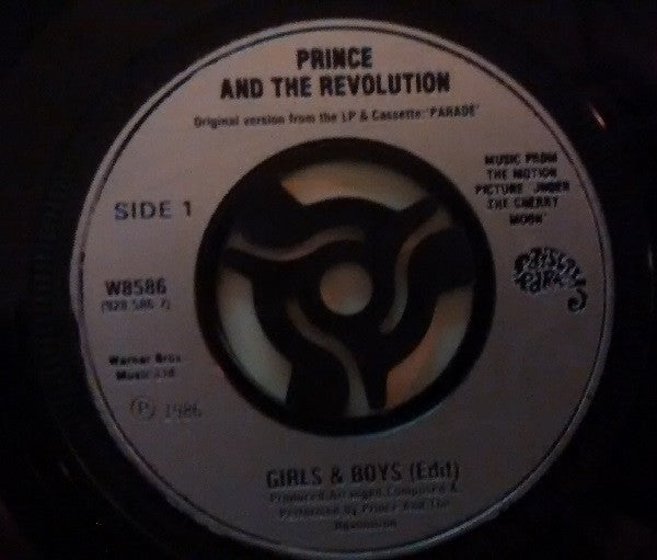 Prince And The Revolution - Girls & Boys (7", Single, Sil)