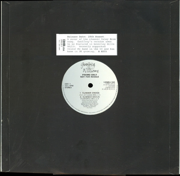 Geoffrey Williams - Summer Breeze (12", Promo)