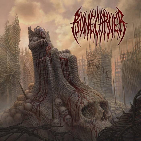 Bonecarver - Evil (LP, Album, Ltd, Cle)