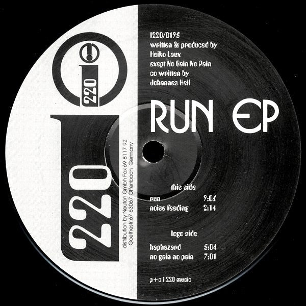 Heiko Laux - Run EP (12", EP)
