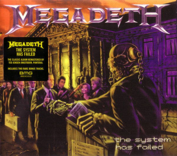 Megadeth - The System Has Failed (CD, Album, RE, RM, Dig)