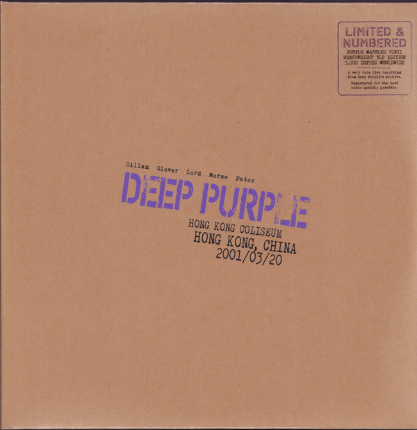 Deep Purple - Live In Hong Kong 2001 (3xLP, Album, Ltd, Num, RE, RM, Pur)