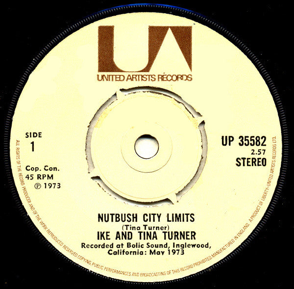 Ike And Tina Turner* - Nutbush City Limits (7", Single)