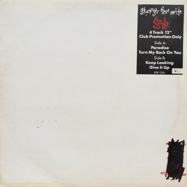 Sade - Stronger Than Pride (12", Num, Promo, Smplr, W/Lbl)