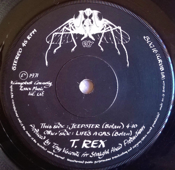 T. Rex - Jeepster (7", Single, Sol)