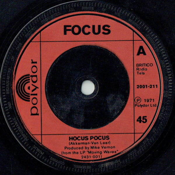 Focus (2) - Hocus Pocus (7", Red)